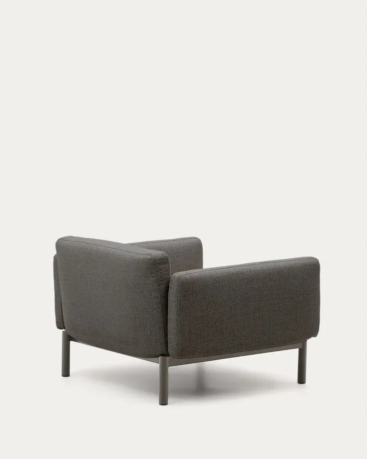 Sivé polstrované záhradné kreslo Sorells – Kave Home