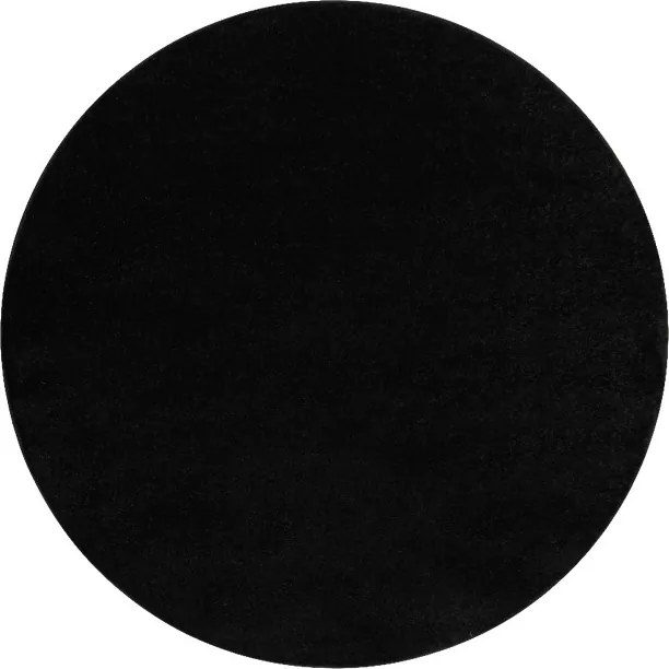Koberec ETON PLUS čierny kruh