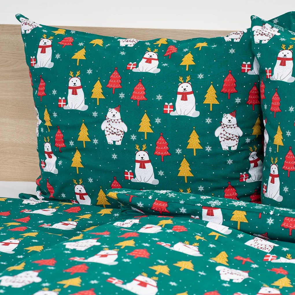 4Home Bavlnené obliečky Polar Bear, 140 x 200 cm, 70 x 90 cm