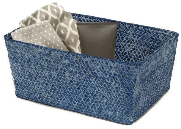 Pletený košík Compactor 30 x 20 x 13 cm, tmavo hnedá