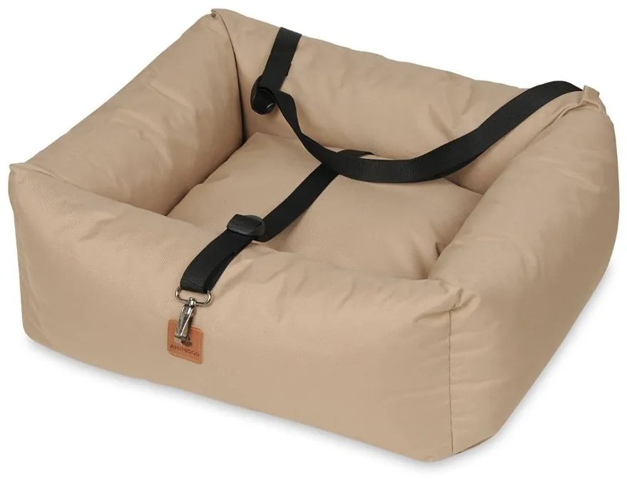 Cestovný pelech pre psov do auta JULIAN - cappuccino