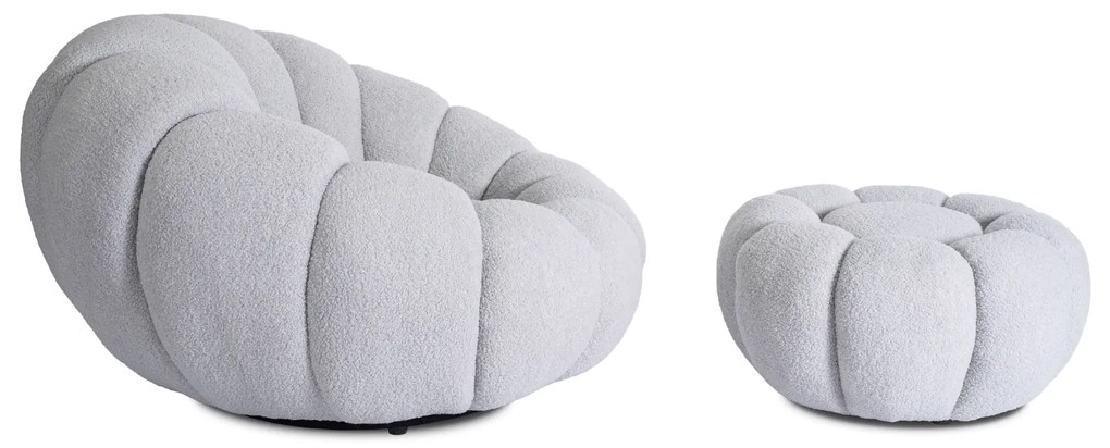 PROXIMA.store - Otočné kreslo PETTIT FARBA: sivá