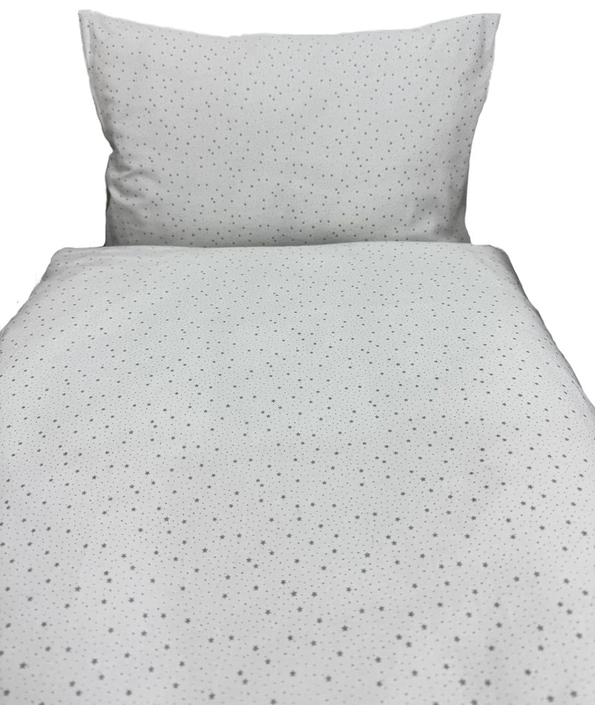 INTERMEDIC SK Posteľná obliečka do postieľky Hviezdička - sivá 90x130/45x65cm