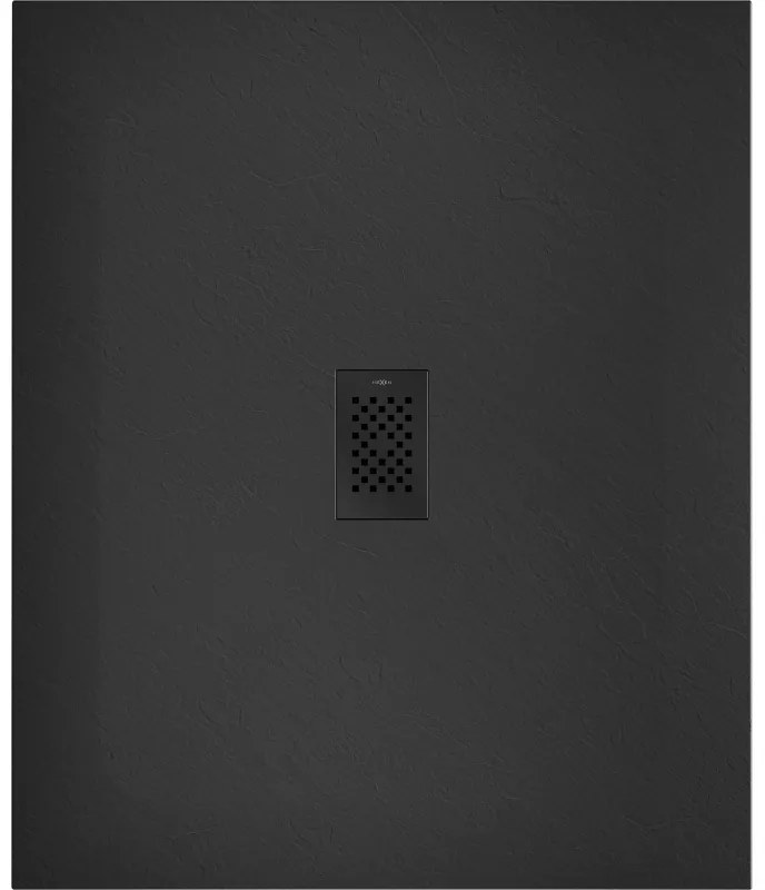 Mexen Hugo, obdĺžniková sprchová vanička SMC 140 x 100 cm, čierna, čierna krytka, 42701014-B