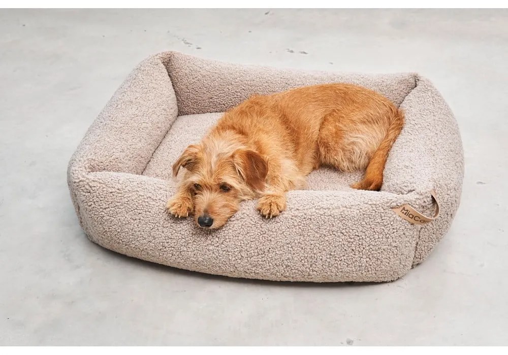 Béžový pelech pre psa z materiálu buklé 55x70 cm Senso Greige S – MiaCara