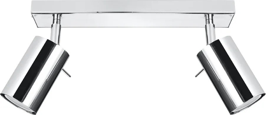 Kovové bodové svietidlo v striebornej farbe 6x30 cm Etna – Sollux