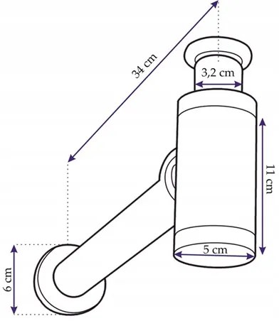Sifón s click/clack zátkou MAXMAX Rea čierny - univerzálny