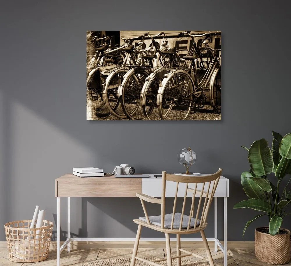Obraz historické bicykle