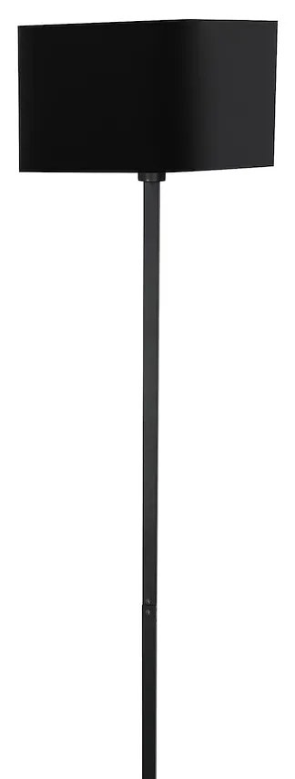 Stojacia lampa Napoli, 1x čierne textilné tienidlo, b