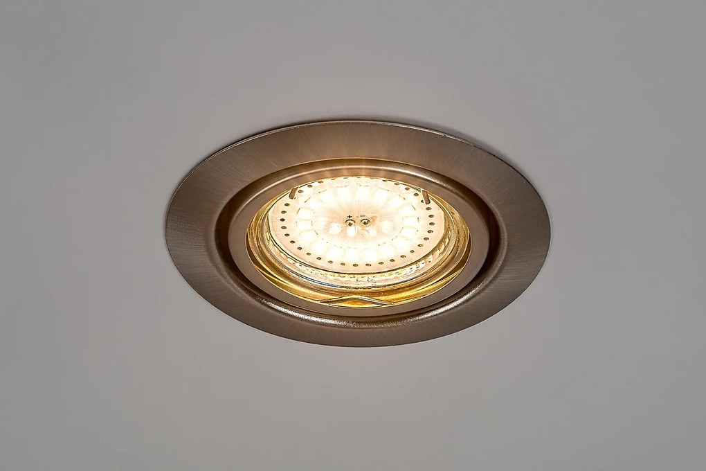 Rabalux LED zápustné bodové svietidlo Lite 3x3W | 240lm | 3000K - set 3 ks, saténový chróm, 1166