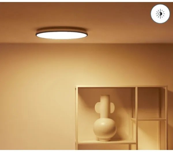 WiZ - LED RGBW Stmievateľné stropné svietidlo RUNE LED/21W/230V čierna Wi-Fi
