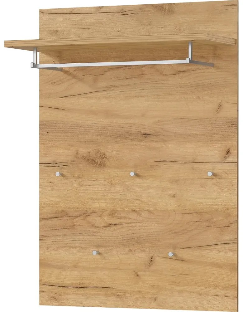 Vešiakový panel v dekore duba v prírodnej farbe Aledo – Germania