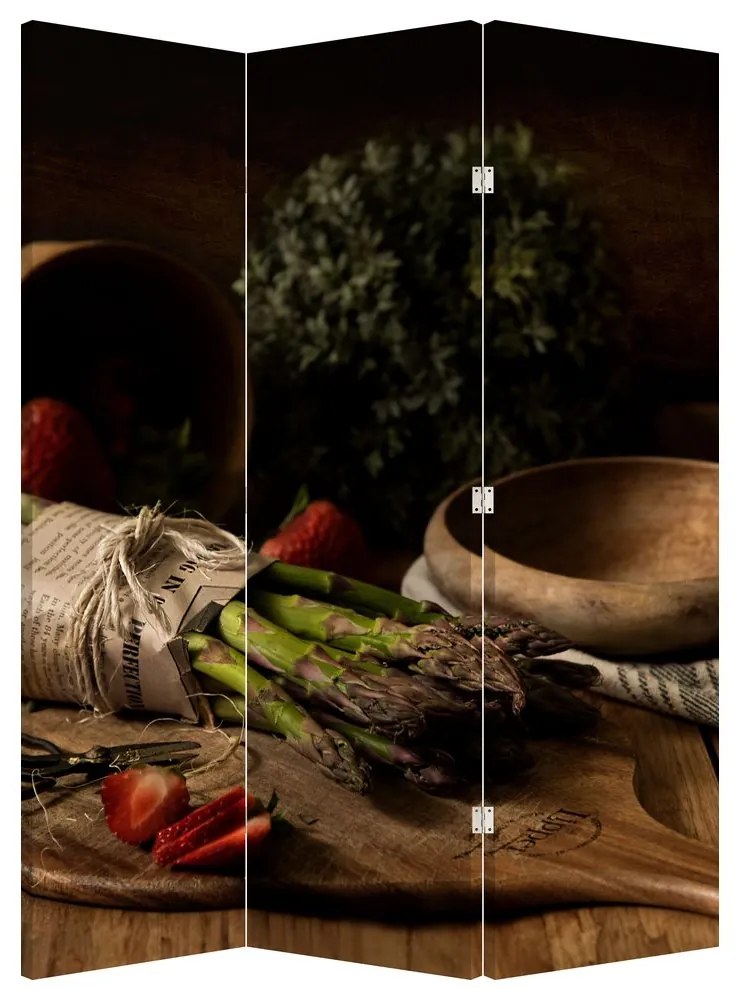 Paraván - Špargľa na stole (126x170 cm)