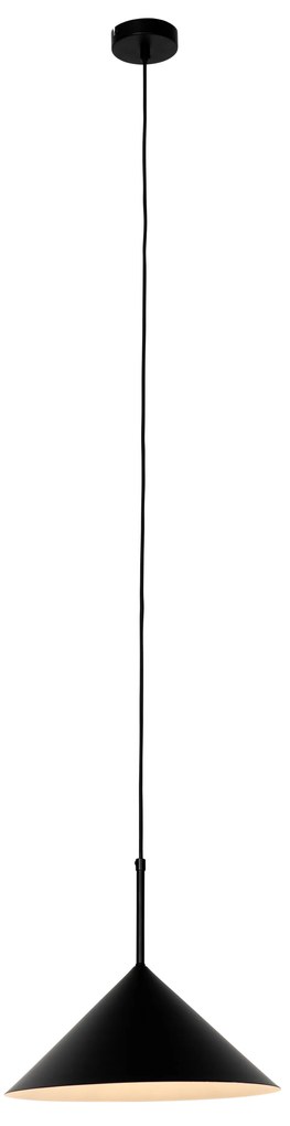 Dizajnové závesné svietidlo čierne - Triangolo