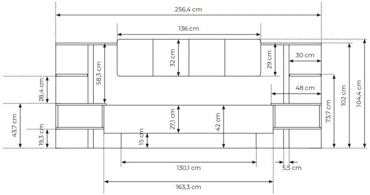 Manželská posteľ 160 cm s nočnými stolíkmi Danton K (s úložným priestorom) (bez matraca a roštu) (béžová). Akcia -20%. Vlastná spoľahlivá doprava až k Vám domov. 1071334