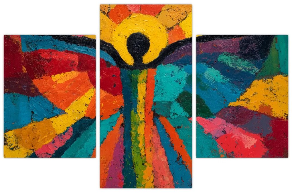 Obraz - Maľovaný anjel (90x60 cm)