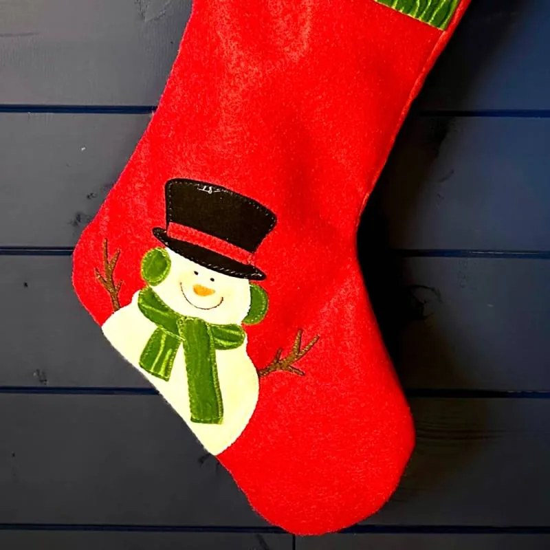 DECOLED Vánoční punčocha se sněhulákem, 50 cm