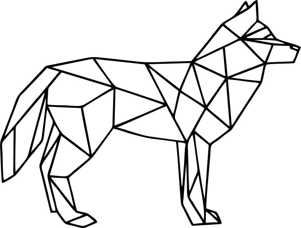 SENTOP | Geometrický obraz na stenu pes I SENTOP PR0231HEU+