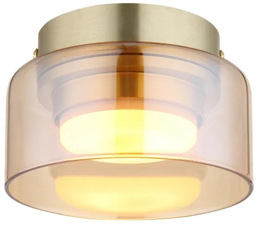 Globo 16055DG - LED Stropné svietidlo HIGGINS 1xGX53/6W/230V pr. 13 cm hnedá