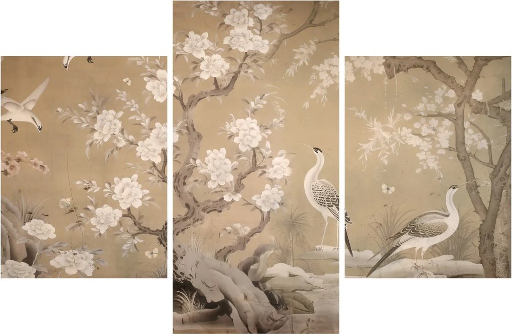 Obraz - Kreslená japonská krajina (90x60 cm)