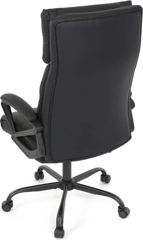 Kancelárske kreslo PEDRO — ekokoža, čierna