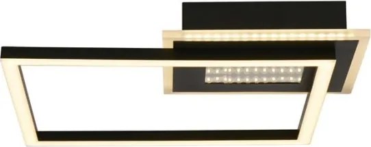 Searchlight 44250BK - LED stmievateľné stropné svietidlo QUADRATE LED/24W/230V 36x36 cm