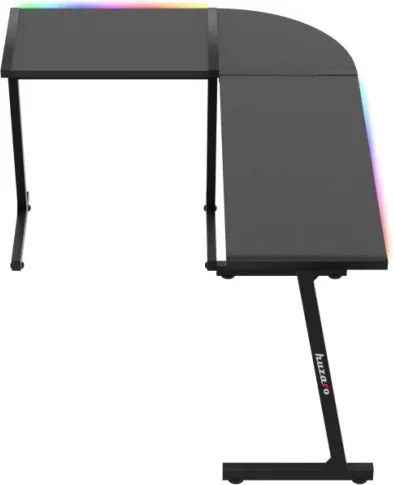 Herný rohový stôl Hero 6.0 RGB čierny