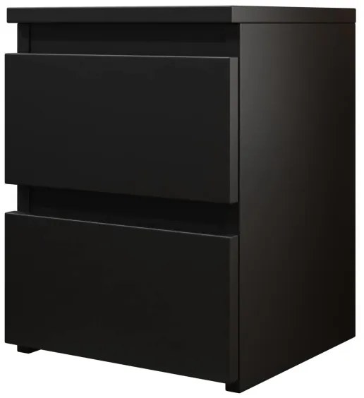 Nočný stolík MALWA 40x40 cm matná čierna