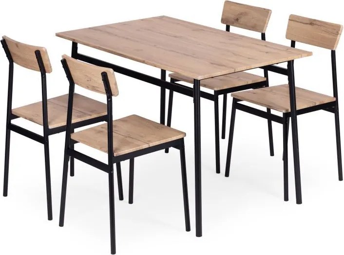 Sada nábytku do jedálne, kuchyne, stôl, 4 stoličky MALMO