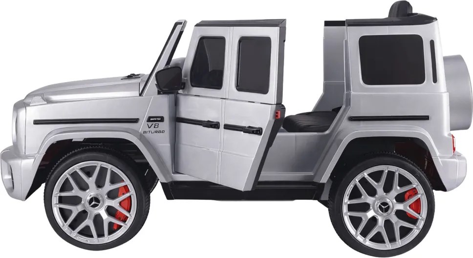 LEAN CARS Elektrické autíčko Mercedes G63 S306-1 strieborné
