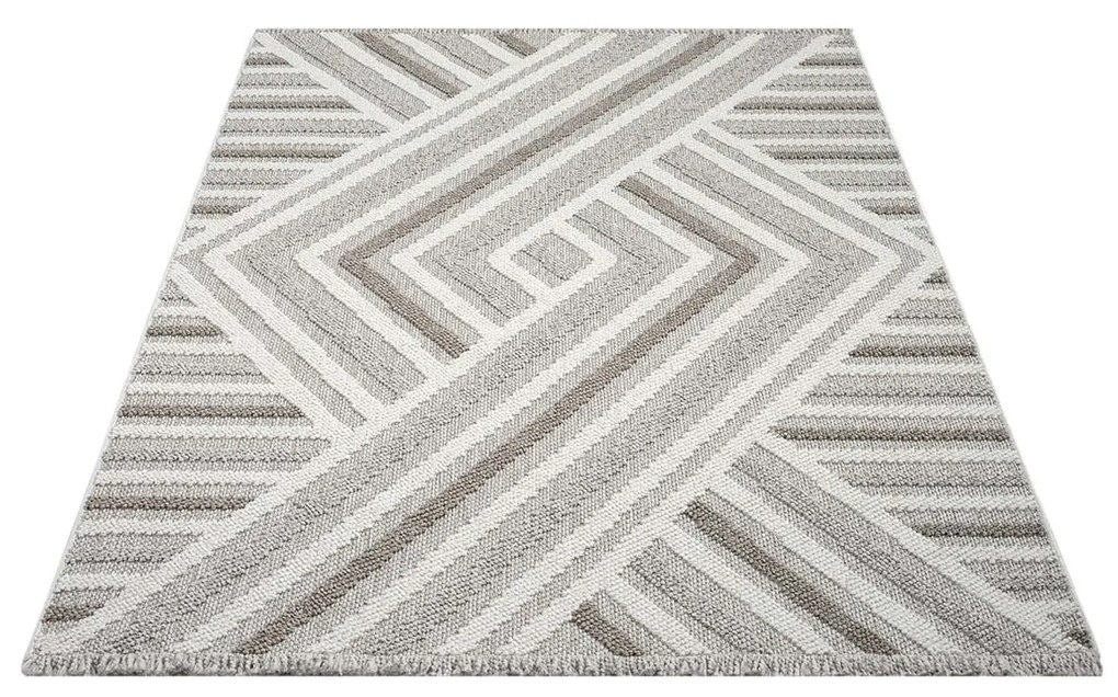 Dekorstudio Moderný koberec LINDO 7590 - béžový Rozmer koberca: 80x150cm