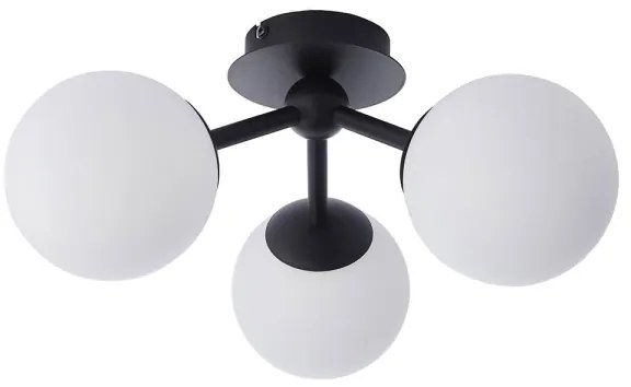 Endon 93489 - Kúpeľňový prisadený luster FRIO 3xG9/3W/230V IP44 čierny