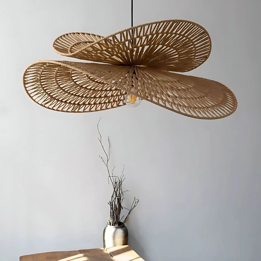 Toolight Toolight, prírodné BOHO závesné svietidlo 80cm, APP1738-1CP, OSW-06061