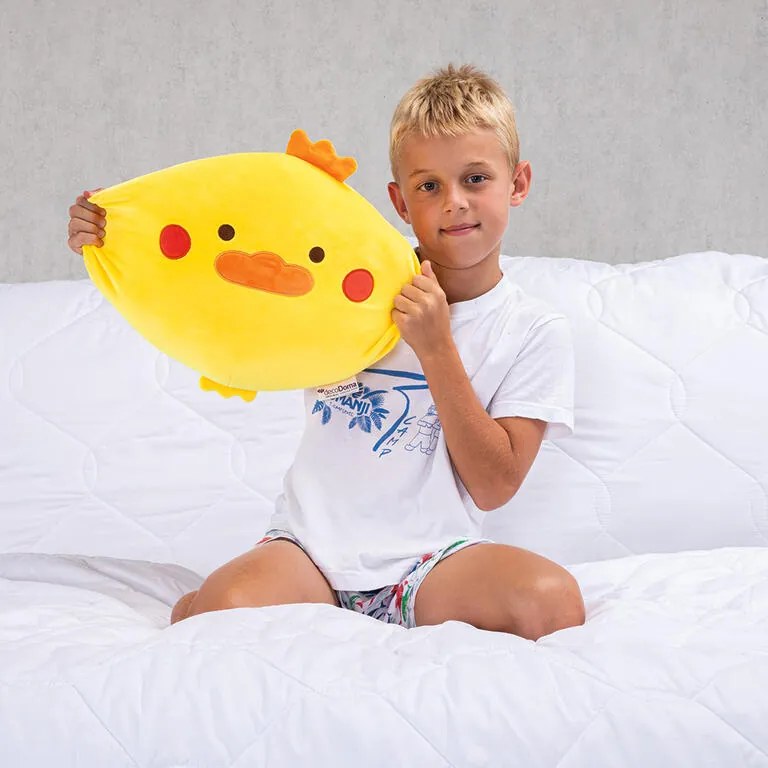 Detský tvarovateľný squish vankúšik KURIATKO 40 cm