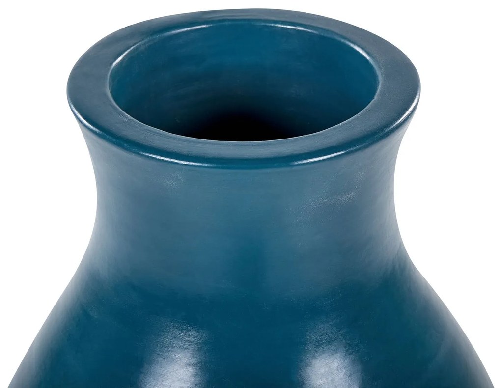 Terakota Dekoratívna váza 48 Modrá STAGIRA Beliani