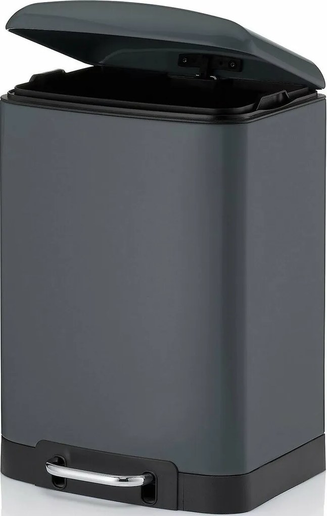 Kela Odpadkový kôš DAVINO 12 l, tmavosivá