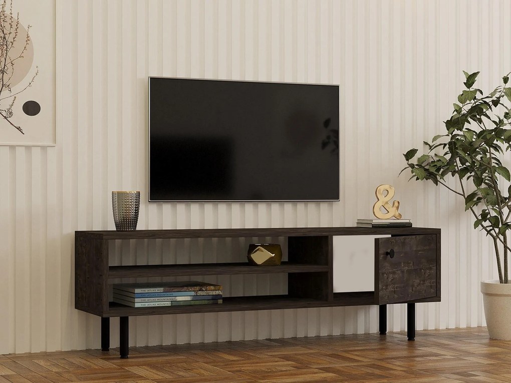 TV stolík/skrinka Lasupa (antracit) . Akcia -18%. Vlastná spoľahlivá doprava až k Vám domov. 1095533
