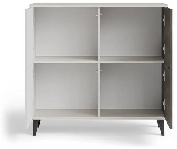 Komoda Random 100 cm kašmír/ořech