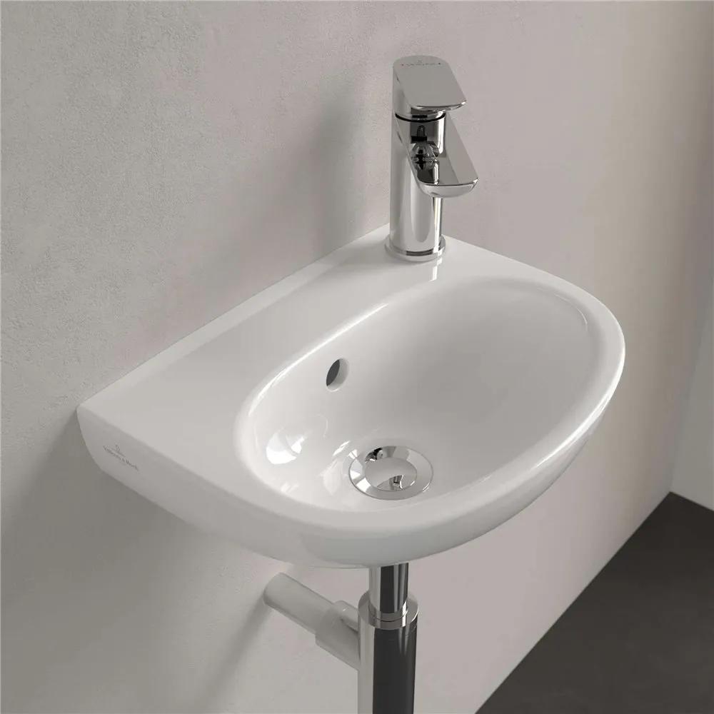 VILLEROY &amp; BOCH O.novo závesné umývadielko bez otvoru, s prepadom, 360 x 275 mm, biela alpská, 43403601