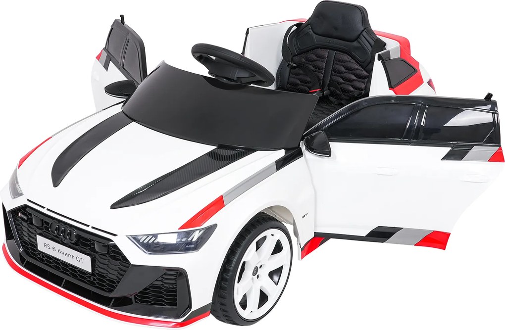 Ramiz Audi RS6 Avant GT elektrické autíčko pre deti biele