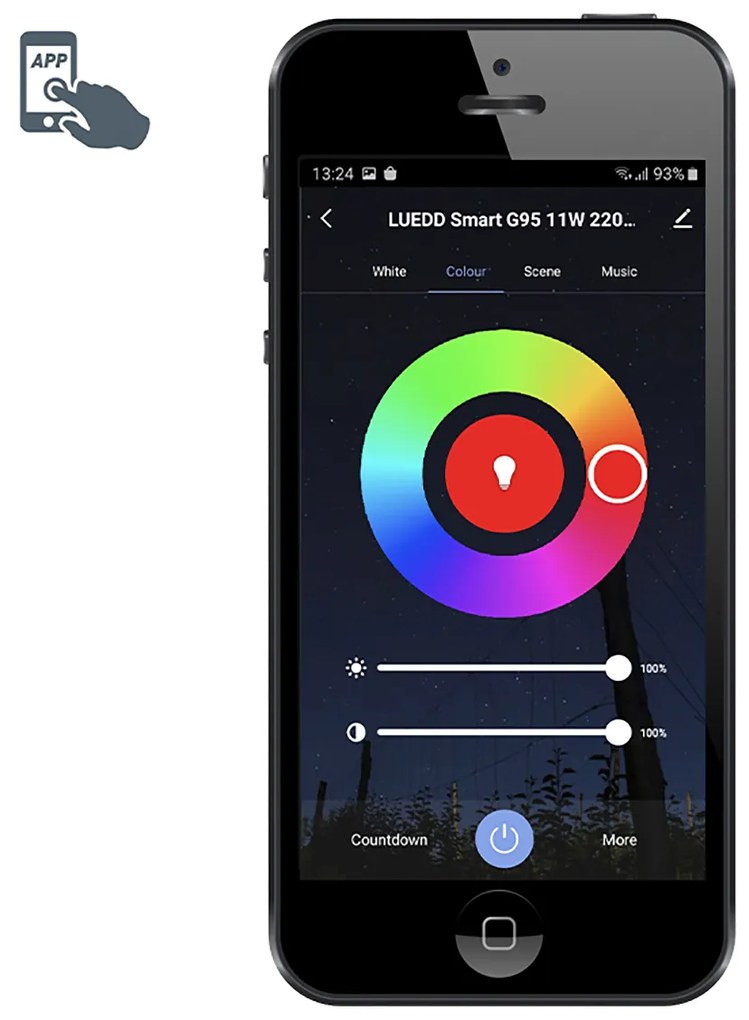 Inteligentný LED pásik RGBW 5 metrov 18W
