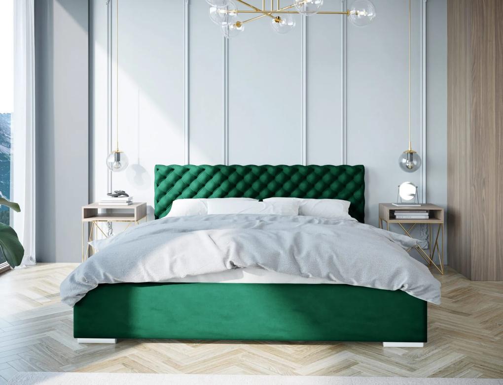 Moderná čalúnená posteľ FIGO - Železný rám,180x200
