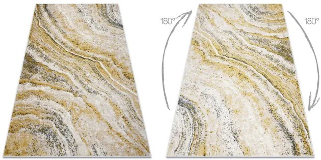 Koberec FUSION 9776 biely / žltý / krémový