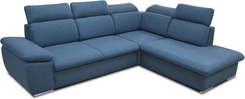 Rohová sedacia súprava Aldon 2F-OTM, modrá tkanina
