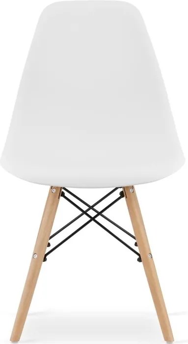 Jedálenská zostava TODI 80cm okrúhly stolový set biely a 2 stoličky OSAKA biele + 2 stoličky OSAKA biele ZADARMO