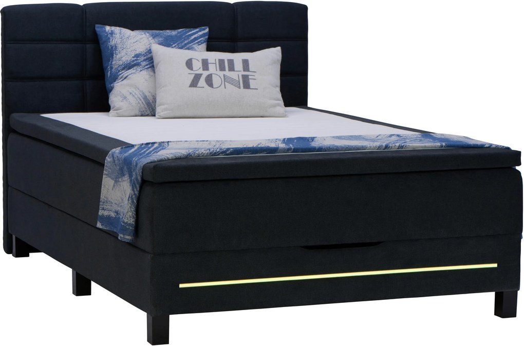 XXXLutz BOXSPRINGOVÁ POSTEĽ, 140/200 cm, antracitová Carryhome - Online Only spálne - 002157036701