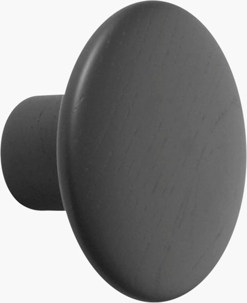 Nástenný háčik z dubového dreva Dots, Ø 9 cm