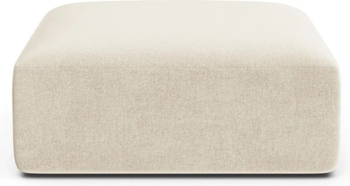 Béžová zamatová podnožka Campi – Cosmopolitan Design