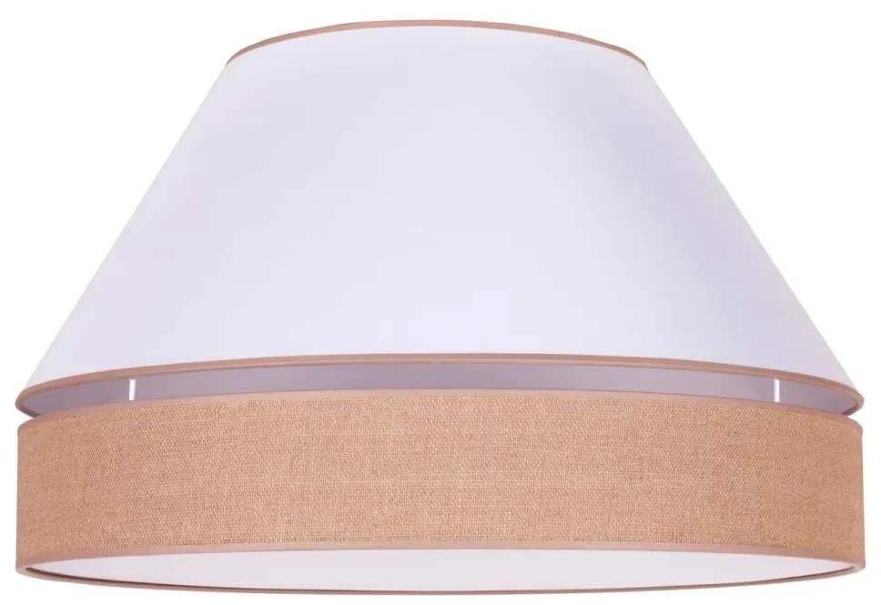 Duolla - Stropné svietidlo AVIGNON 3xE27/15W/230V pr. 60 cm biela/hnedá