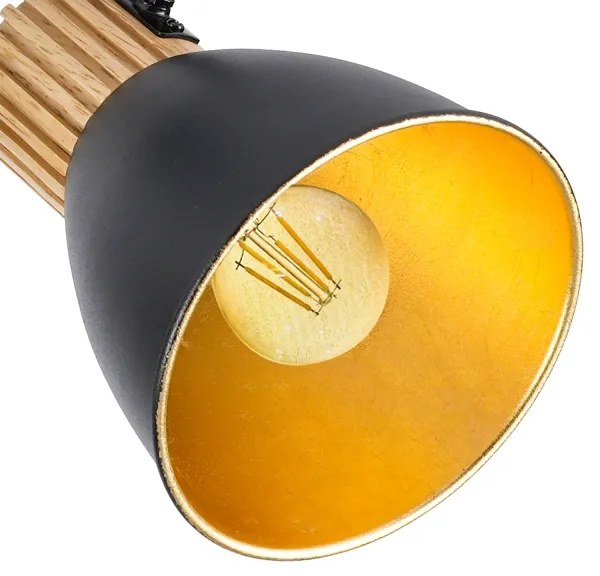 Brilagi - Bodové svietidlo ODENSE 3xE14/10W/230V kaučukovník/čierna